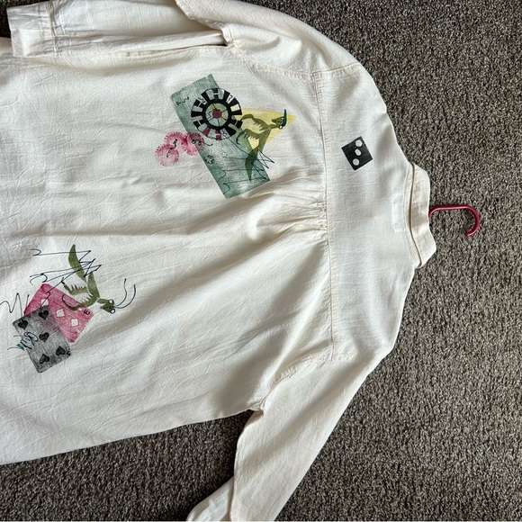 Painted 100% cotton shirt. - Picture 7 of 9